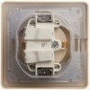 Розетка 1-м СП Glossa 16А IP44 с заземл. защ. шторки с крышкой в сборе беж. SE GSL000248