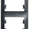 Рамка 4-м Glossa вертикал. антрацит SE GSL000708