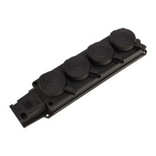 Колодка удлинителя 4-м 16А IP44 230В 2P+PE влагозащ. каучук Proconnect 111-114-4