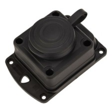 Розетка штепсельная влагозащ. стационарная ОП 16А IP44 230В 2P+PE каучук Proconnect 111-111-4