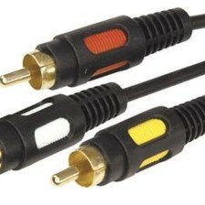 Шнур 3RCA Plug – 3RCA Plug 5м (GOLD) Rexant 17-0215
