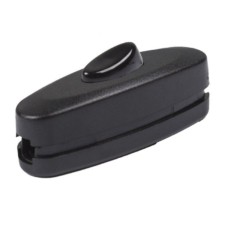 Выключатель-кнопка 250В 2А ON-OFF на электропровод для лампы Rexant 36-3018