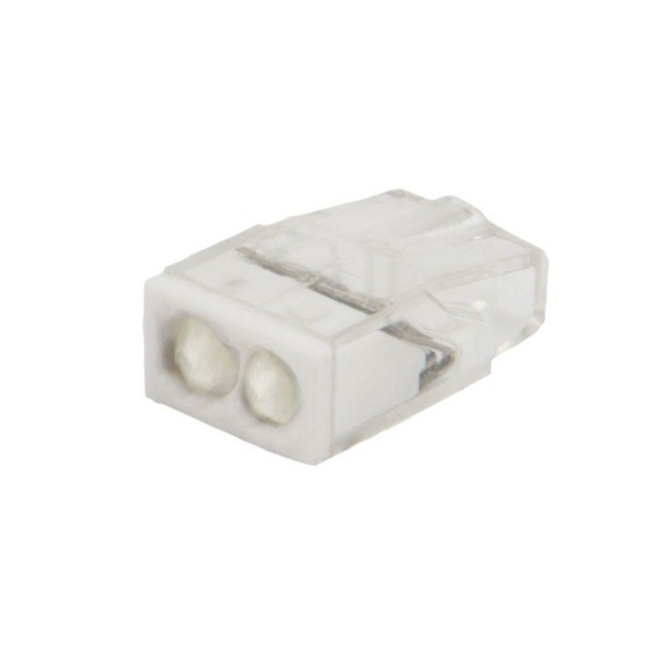 Клемма СМК 2-проводная зажимная 0.5-2.5мм2 с пастой 5шт/уп Rexant 07-3216-5