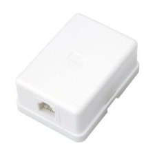 Розетка ТФ 1-м ОП RJ11 (6P4C) кат.3 бел. Rexant 03-0001