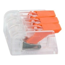 Клемма СМК 3-проводная зажимная с рычагом до 4.0мм2 5шт/уп Rexant 07-5207