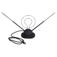 Антенна ТВ комнатная RX-105 телескопич. на подставке с кольцом VHF; UHF 47-860 MHz Rexant 34-0105