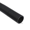 Гофротруба ПНД для кабеля d25мм с протяжкой/зондом чёрная 50м Rexant 28-0025-3