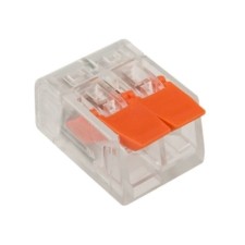 Клемма СМК 2-проводная зажимная с рычагом 0.14-4.0мм2 50шт/уп Rexant 07-5202