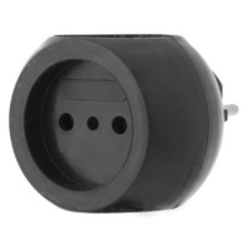 Разветвитель сетевой 3 гнезда 6А IP20 Шар 220В бел. Rexant 11-1063