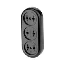 Колодка удлинителя 3-м б/з 16А карболит черн. Rexant 11-8979