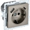 Розетка BRITE РЮш11-1-БрШ 16А с USB A+C 18Вт с/з защ. шторки шампань IEK BR-R14-16-U22-018-K37
