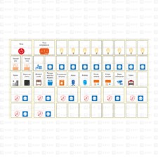 Комплект модульных наклеек средний (137х240) EKF PROxima