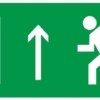 Знак “Направление к эвакуационному выходу прямо” 150х300мм EKF PROxima