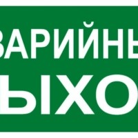 Знак “АВАРИЙНЫЙ ВЫХОД” 150х300мм EKF PROxima