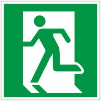 Знак “Выход здесь” (левосторонний) 200х200мм EKF PROxima