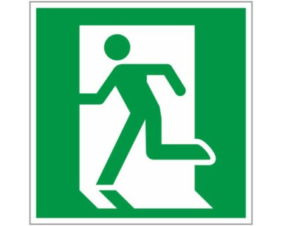 Знак “Выход здесь” (левосторонний) 200х200мм EKF PROxima