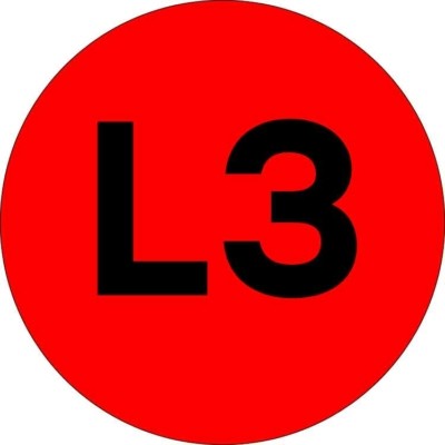 Наклейка “L3” d=20мм EKF PROxima