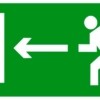Знак “Направление к эвакуационному выходу налево” 150х300мм EKF PROxima