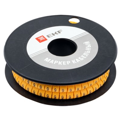 Маркер кабельный 2,5 мм2 "9" (1000 шт,) (ЕС-1) EKF PROxima — изображение 2