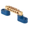Шина “0” N (8х12мм) 6 отверстий латунь 2 синих угловых изолятора EKF PROxima
