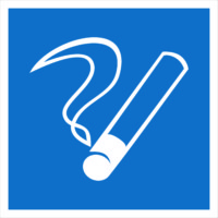 Наклейка “Место курения” D03 (200х200мм,) EKF PROxima