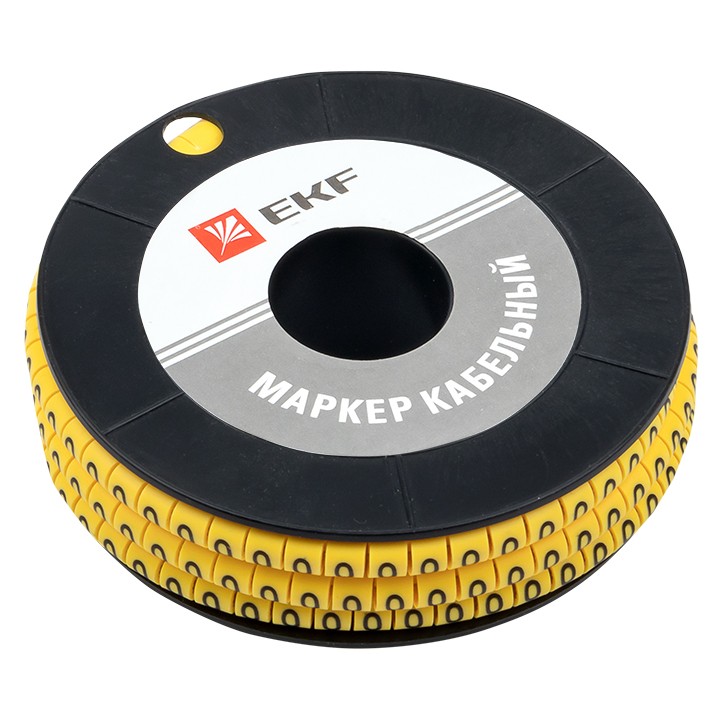 Маркер кабельный 4,0 мм2 "0" (500 шт,) (ЕС-2) EKF PROxima — изображение 2