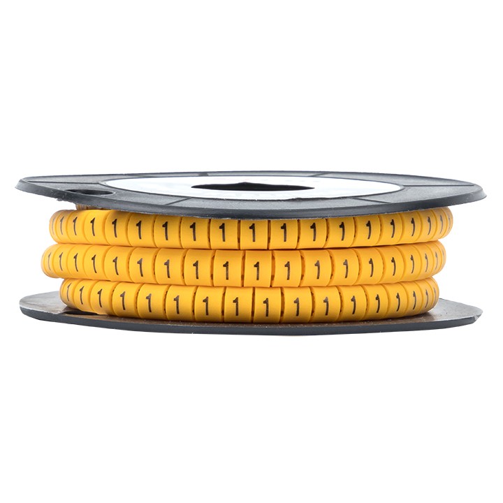 Маркер кабельный 6,0 мм2 "1" (350 шт,) (ЕС-3) EKF PROxima — изображение 3