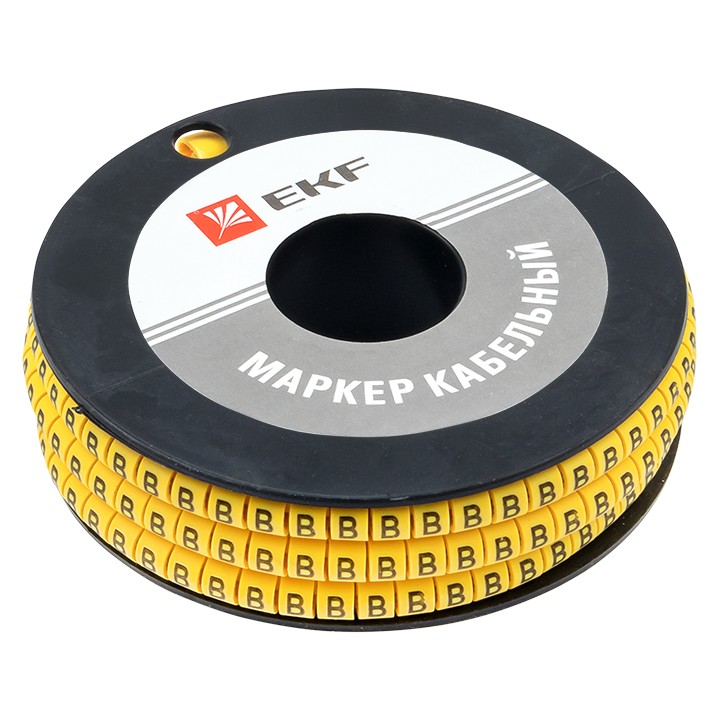 Маркер кабельный 4,0 мм2 "B" (500 шт,) (ЕС-2) EKF PROxima — изображение 2