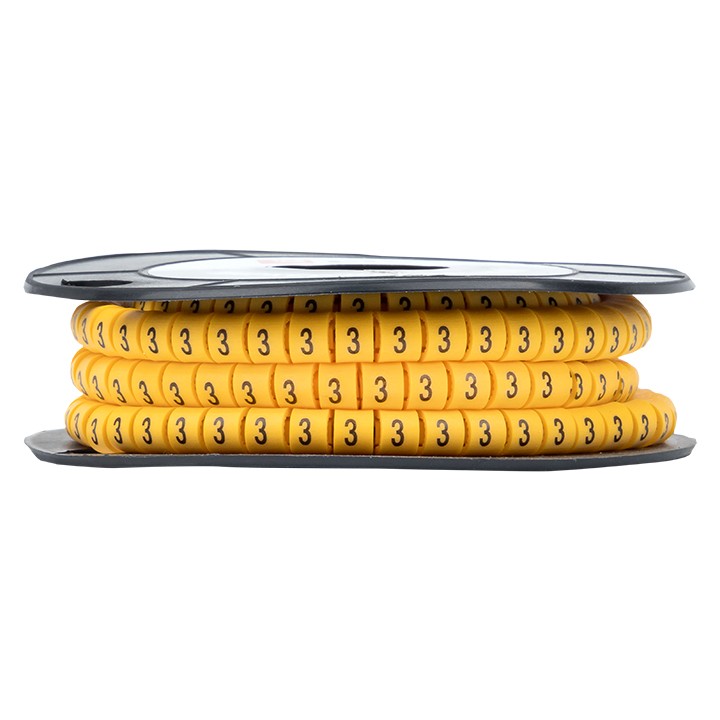 Маркер кабельный 6,0 мм2 "3" (350 шт,) (ЕС-3) EKF PROxima — изображение 3