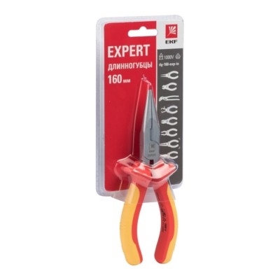 Длинногубцы Expert 160 мм 1000В EKF PROxima — изображение 2