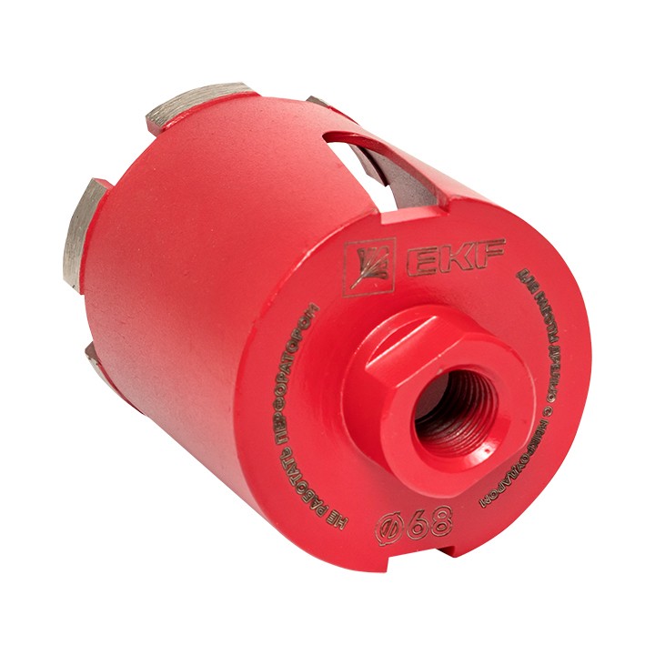 Коронка алмазная для дрелей с микроударом DCH-68MH Micro Hit Laser M16 EKF Professional — изображение 3