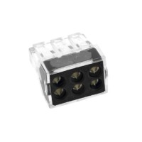 Клемма СМК 6-проводная зажимная 1,0-2,5мм2 4шт/уп EKF PROxima