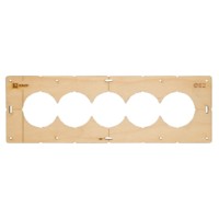 Шаблон для подрозетников c 5 отв, диам, 82 мм EKF Expert