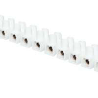 Колодка клеммная (14мм,) 20А полистирол белая (10шт,) EKF PROxima