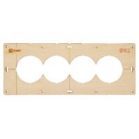 Шаблон для подрозетников c 4 отв, диам, 82 мм EKF Expert
