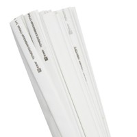 Термоусаживаемая трубка ТУТ нг 10/5 белая в отрезках по 1м EKF PROxima