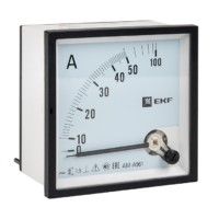 Амперметр AMA-961 аналоговый на панель (96х96) квадратный вырез 50А прямое подкл, EKF