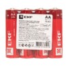 Алкалиновая батарейка типа АА(LR6) шринк 4шт, EKF