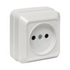 Рим Розетка 1-местная 10А белая EKF