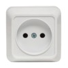 Рим Розетка 1-местная 10А белая EKF