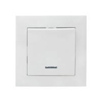 Валенсия выключатель 1-кл, 10А белый с индикатором EKF PROxima