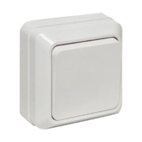 Выключатель 1кл. ОП 10А белый Рим EKF