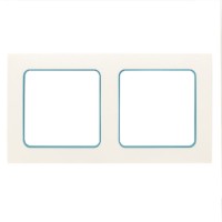 Стокгольм Рамка 2-местная белая с линией цвета синий EKF PROxima