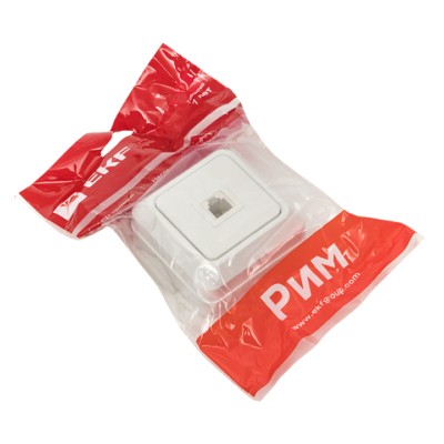 Розетка Phone 1-мест, бел, Рим EKF PROxima — изображение 2