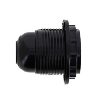 Патрон карболитовый с кольцом Е27 чёрный без наклейки EKF PROxima