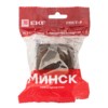 Розетка 1-местная ОП Минск 16А с/з тёмное дерево EKF