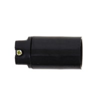 Патрон карболитовый подвесной Е14 чёрный без наклейки EKF PROxima