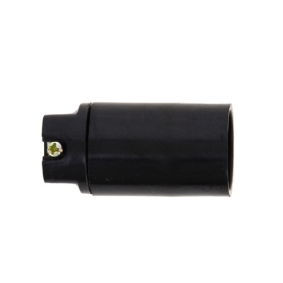 Патрон карболитовый подвесной Е14 чёрный без наклейки EKF PROxima