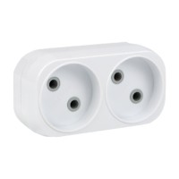 Разветвитель сетевой 2 гнезда б/з плоский 6А 250B EKF PROxima