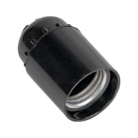 Патрон карболитовый подвесной Е27 чёрный без наклейки EKF PROxima